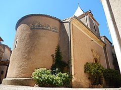 Le chevet de l'église Saint-Geniès-d'Arles.