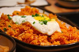 Kimchi-bokkeum-bap, the most popular Korean fried rice