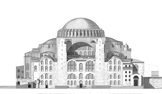 Hagia Sophia in Istanbul (6th c.)