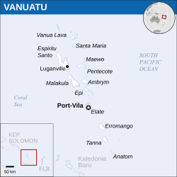 Lokasi Vanuatu