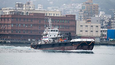 CPC No.9 fuel barge in Keelung Harbor