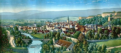 Panorama miasta na początku XIX w.