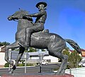 Statue of Captain Thunderbolt at the intersection of New England Highway and Thunderbolts Way, Uralla, NSW