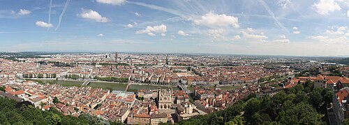 Panorama of the city of Lyon