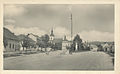 Square in Dědice, late 1940s or early 1950s.