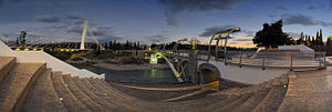 Millennium Bridge and Moscow Bridge on the Morača River