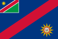 Vlajka namibijské policie Poměr stran: 2:3