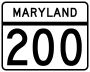 Maryland Route 200 Toll marker