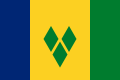 Drapeau de Saint-Vincent-et-les-Grenadines (largeurs inégales)