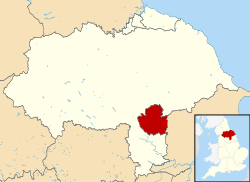 York prikazan v severnem Yorkshireu in Angliji