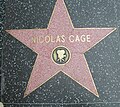 Estrela de Nicolas Cage na Calçada da Fama, em Hollywood.