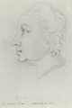 Herman Moll sketched by William Stukeley, April 1723