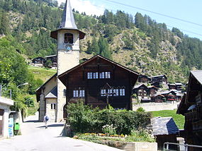 Preĝejo de Betten, komunumo Bettmeralp