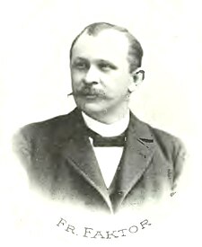 František Faktor před r. 1899