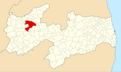 Localização de Pombal na Paraíba