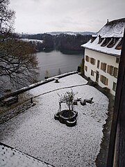 Innenhof im Winter