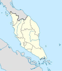 赛城在马来西亚半岛的位置