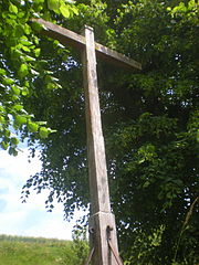 Calvaire au bord de la route départementale 158.