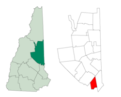 Location in Carroll County, New Hampshire