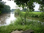 Monding van de Innerste in de Leine bij Ruthe, gemeente Sarstedt