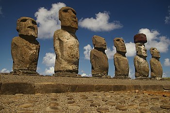 Moais auf der Osterinsel