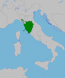 Granducato di Toscana - Localizzazione