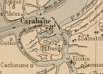 L'île sur une carte de 1890.