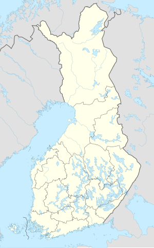 Helsinki na zemljovidu Finske