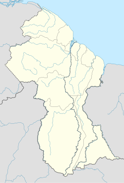 Wowetta ubicada en Guyana