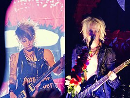 Vamps in New York City on October 9, 2010 From left: K.A.Z and Hyde