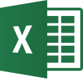 Thumbnail for File:Microsoft Excel 2013-2019 logo.svg