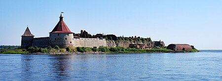 Fortalesa d'Oreshek a la costa de Ladoga a Shlisselburg