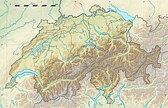 Rhinfallet ligger i Sveits