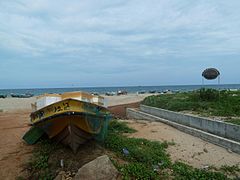 Trinquemalay, la plage des pêcheurs.