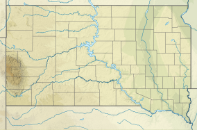 Map showing the location of Custer State Park