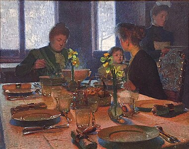 À la table du déjeuner, 1901, Ottawa, Musée des beaux-arts du Canada.