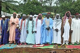 Prière dans une communauté musulmane de Foumban.