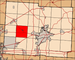 Location of St. Albans Township in Licking County