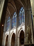 Basilica di Sant'Urbano, Troyes, Francia, gotico di pietra senza triforio