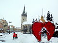 Cổng hình trái tim đỏ tại Prešov, Slovakia