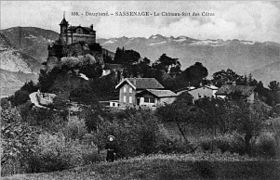 Le château des Côtes en 1900.
