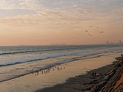 Arabsko morje v Karačiju v Pakistanu
