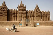 Moskee in leem gebouwd (Djenné, Mali)