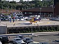 The main helipad at University Hospital Coventry in England