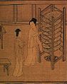 Commoner women wearing beizi, Song dynasty.