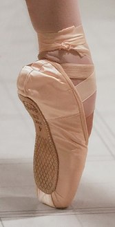 Ballet pointe shoe