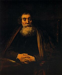 Rembrandt Portreto de Johano Komenio, 104 x 86 cm.