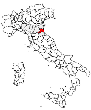 Провинция Равенна на карте