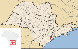 Localização de Pedro de Toledo em São Paulo