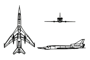 Hình chiếu Tupolev Tu-22.